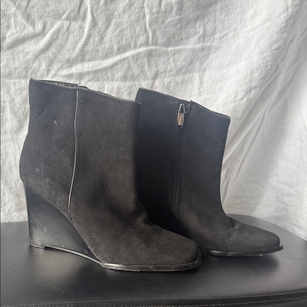 Dolce Vita Black Wedge Boots